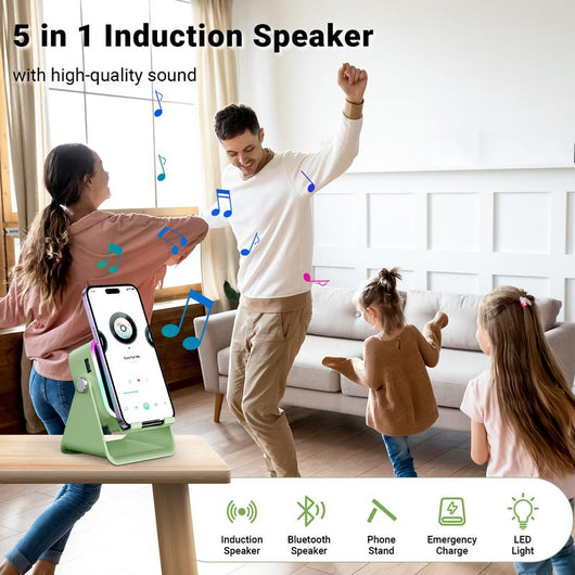 AuraDock™ 5-in-1 Wireless Speaker Stand