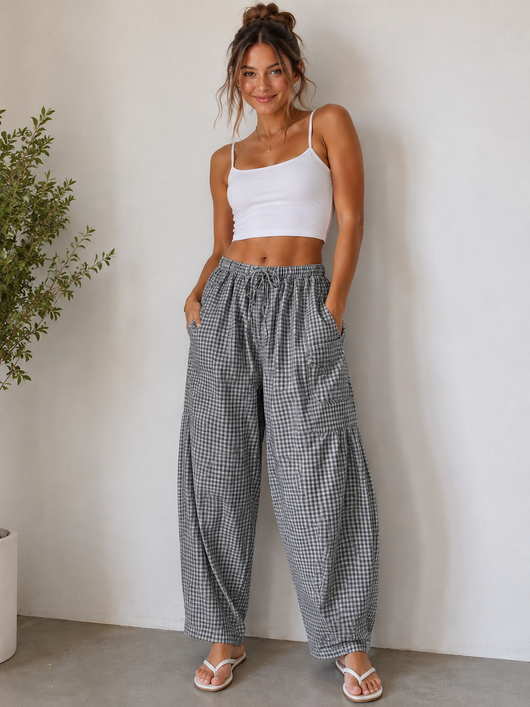 Amara Gingham Pants