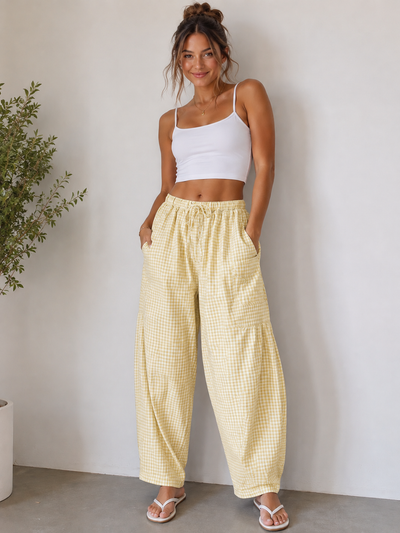 Amara Gingham Pants